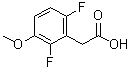 结构式 CAS# 886498-65-3, (2,6-二氟-3-甲氧基苯基)乙酸