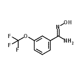 structure of CAS# 886500-80-7, N-Hydroxy-3-(trifluoromethoxy)benzenecarboximidamide;(hydroxyimino)[3-(trifluoromethoxy)phenyl]methylamine;(Z)-N'-hydroxy-3-(trifluoromethoxy)benzene-1-carboximidamide;MFCD06660166