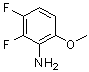 structure of CAS# 886501-51-5, 2,3-Difluoro-6-methoxyaniline;2,3-difluoro-6-methoxyphenylamine;MFCD00278762