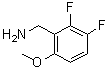 结构式 CAS# 886501-77-5, 1-(2,3-二氟-6-甲氧基苯基)甲胺