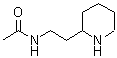 structure of CAS# 886506-48-5, N-[2-(2-Piperidinyl)ethyl]acetamide;N -(2-Piperidin-2-yl-ethyl)-acetamide;N -(2-Piperidin-2-yl-ethyl)-acetamide;N-(2-(2-piperidyl)ethyl)acetamide