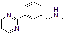 结构式 CAS# 886851-49-6, N-甲基-3-(2-嘧啶基)-苯甲胺