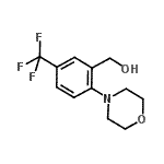 结构式 CAS# 886851-51-0, [2-(4-吗啉基)-5-(三氟甲基)苯基]甲醇