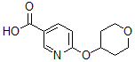 结构式 CAS# 886851-55-4, 6-[(四氢-2H-吡喃-4-基)氧基]-3-吡啶羧酸
