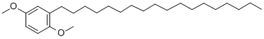 structure of CAS# 88702-69-6, 2-N-Octadecyl-1,4-Dimethoxybenzene;N-OCTADECYLHYDROXYQUINONE DIMETHYL ETHER;Octadecyl-P-Benzoquinone Dimethyl Ether;Octadecylhydroxyquinone Dimethyl Ether