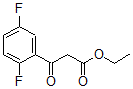 structure of CAS# 887267-53-0, 2,5-Difluoro-beta-Oxo-Benzenepropanoic Acid Ethyl Ester;ETHYL 3-(2,5-DIFLUOROPHENYL)-3-OXOPROPANOATE;ETHYL 2,5-DIFLUOROBENZOYLACETATE