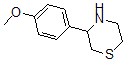structure of CAS# 887344-27-6, 3-(4-Methoxyphenyl)-Thiomorpholine