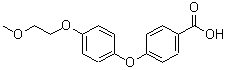 结构式 CAS# 887412-01-3, 4-[4-(2-甲氧基乙氧基)苯氧基]苯甲酸