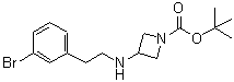 CAS#: 887579-86-4， 2-Methyl-2-propanyl 3-{[2-(3-bromophenyl)ethyl]amino}-1-azetidinecarboxylate