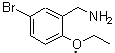 structure of CAS# 887582-48-1, 1-(5-Bromo-2-ethoxyphenyl)methanamine;5-BROMO-2-ETHOXYBENZYLAMINE;BENZENEMETHANAMINE,5-BROMO-2-ETHOXY-