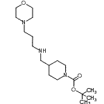 CAS#: 887583-50-8， 2-Methyl-2-propanyl 4-({[3-(4-morpholinyl)propyl]amino}methyl)-1-piperidinecarboxylate