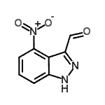 CAS#: 887588-89-8， 4-Nitro-1H-indazole-3-carbaldehyde