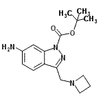 CAS#: 887590-92-3， 2-Methyl-2-propanyl 6-amino-3-(1-azetidinylmethyl)-1H-indazole-1-carboxylate