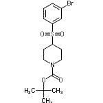 CAS#: 887591-23-3， 2-Methyl-2-propanyl 4-[(3-bromophenyl)sulfonyl]-1-piperidinecarboxylate
