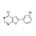 CAS#: 887592-50-9， 6-(3-Bromophenyl)-4-chlorofuro[2,3-d]pyrimidine