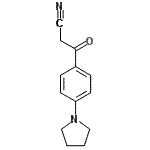 结构式 CAS# 887595-01-9, 3-氧代-3-(4-吡咯烷-1-基苯基)丙腈
