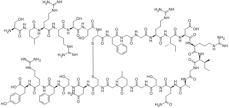 结构式 CAS# 88898-17-3, 心房利尿钠因子 (1-28) (小鼠)