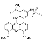 CAS#: 88914-44-7， N-{4-[(4,5-Dimethoxy-9-acridinyl)amino]-3-(dimethylamino)phenyl}methanesulfonamide
