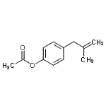 结构式 CAS# 890097-89-9, 4-(2-甲基-2-丙烯-1-基)苯基乙酸酯