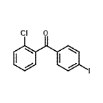structure of CAS# 890098-17-6, (2-Chlorophenyl)(4-iodophenyl)methanone;2-Chloro-4'-iodobenzophenone