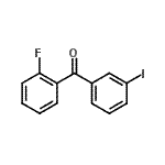 structure of CAS# 890098-24-5, (2-Fluorophenyl)(3-iodophenyl)methanone;2-fluoro-3'-iodobenzophenone