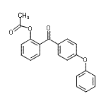 structure of CAS# 890098-30-3, 2-(4-Phenoxybenzoyl)phenyl acetate;2-Acetoxy-4'-phenoxybenzophenone