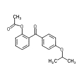 structure of CAS# 890098-38-1, 2-(4-Isopropoxybenzoyl)phenyl acetate;2-Acetoxy-4'-isopropoxybenzophenone