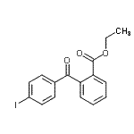 structure of CAS# 890098-45-0, Ethyl 2-(4-iodobenzoyl)benzoate;2-Ethoxycarbonyl-4'-iodobenzophenone