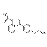 结构式 CAS# 890098-52-9, 2-(4-乙氧基苯甲酰基)苯基乙酸酯