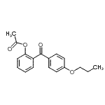 结构式 CAS# 890098-54-1, 2-(4-丙氧基苯甲酰基)苯基乙酸酯