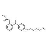 结构式 CAS# 890098-58-5, 2-[4-(戊氧基)苯甲酰基]苯基乙酸酯