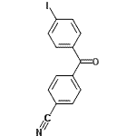 structure of CAS# 890098-67-6, 4-(4-Iodobenzoyl)benzonitrile;4-Cyano-4'-iodobenzophenone;MFCD02260430