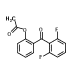 结构式 CAS# 890098-70-1, 2-(2,6-二氟苯甲酰)苯基乙酸酯