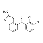 结构式 CAS# 890098-76-7, 2-(2,3-二氯苯甲酰基)苯基乙酸酯