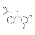 结构式 CAS# 890098-86-9, 2-(3,5-二氯苯甲酰基)苯基乙酸酯