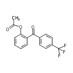 结构式 CAS# 890098-97-2, 2-[4-(三氟甲基)苯甲酰基]苯基乙酸酯