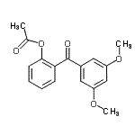 结构式 CAS# 890098-98-3, 2-(3,5-二甲氧基苯甲酰基)苯基乙酸酯