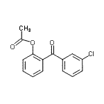 结构式 CAS# 890099-10-2, 2-(3-氯苯甲酰基)苯基乙酸酯