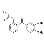结构式 CAS# 890099-12-4, 2-(3,4-二甲基苯甲酰)苯基乙酸酯