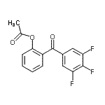 structure of CAS# 890099-18-0, 2-(3,4,5-Trifluorobenzoyl)phenyl acetate;2-Acetoxy-3',4',5'-trifluorobenzophenone
