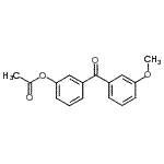 structure of CAS# 890099-27-1, 3-(3-Methoxybenzoyl)phenyl acetate;3-Acetoxy-3'-methoxybenzophenone
