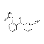 结构式 CAS# 890099-31-7, 2-(3-氰基苯甲酰基)苯基乙酸酯