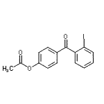structure of CAS# 890099-48-6, 4-(2-Iodobenzoyl)phenyl acetate;4-Acetoxy-2'-iodobenzophenone