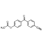 结构式 CAS# 890099-56-6, 4-(4-氰基苯甲酰基)苯基乙酸酯