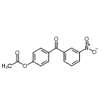structure of CAS# 890099-62-4, 4-(3-Nitrobenzoyl)phenyl acetate;4-Acetoxy-3'-nitrobenzophenone