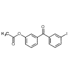 structure of CAS# 890099-65-7, 3-(3-Iodobenzoyl)phenyl acetate;3-Acetoxy-3'-iodobenzophenone