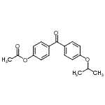 结构式 CAS# 890099-68-0, 4-(4-异丙氧基苯甲酰基)苯基乙酸酯