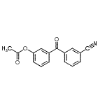 structure of CAS# 890099-69-1, 3-(3-Cyanobenzoyl)phenyl acetate;3-Acetoxy-3'-cyanobenzophenone