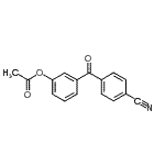 structure of CAS# 890099-71-5, 3-(4-Cyanobenzoyl)phenyl acetate;3-Acetoxy-4'-cyanobenzophenone