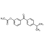 structure of CAS# 890099-82-8, 3-(4-Isopropylbenzoyl)phenyl acetate;3-Acetoxy-4'-isopropylbenzophenone